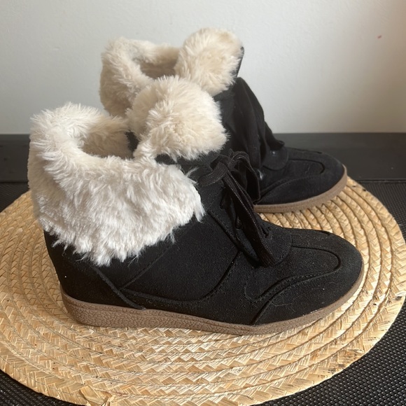 Justice Girls High Top Wedge Sneakers Size 3 - Picture 2 of 10